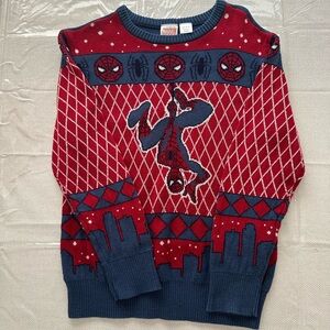 Boys Spider-Man Winter Themed ❄️ sweater - size M (purchased from Target)